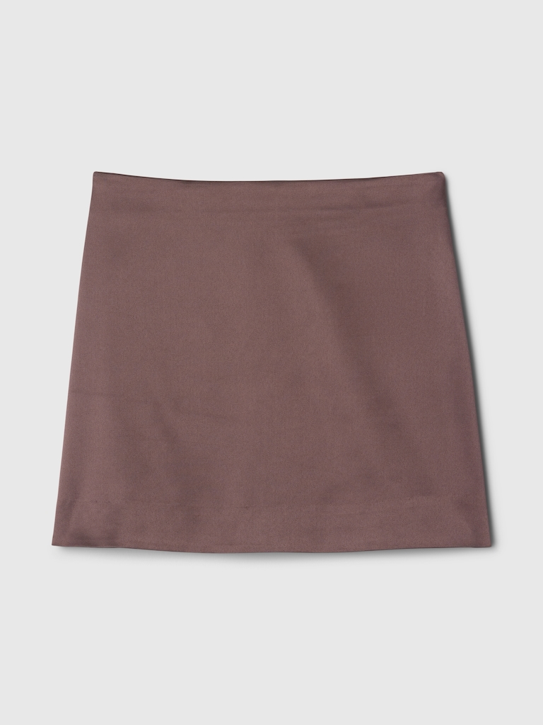 Satin Mini Skirt