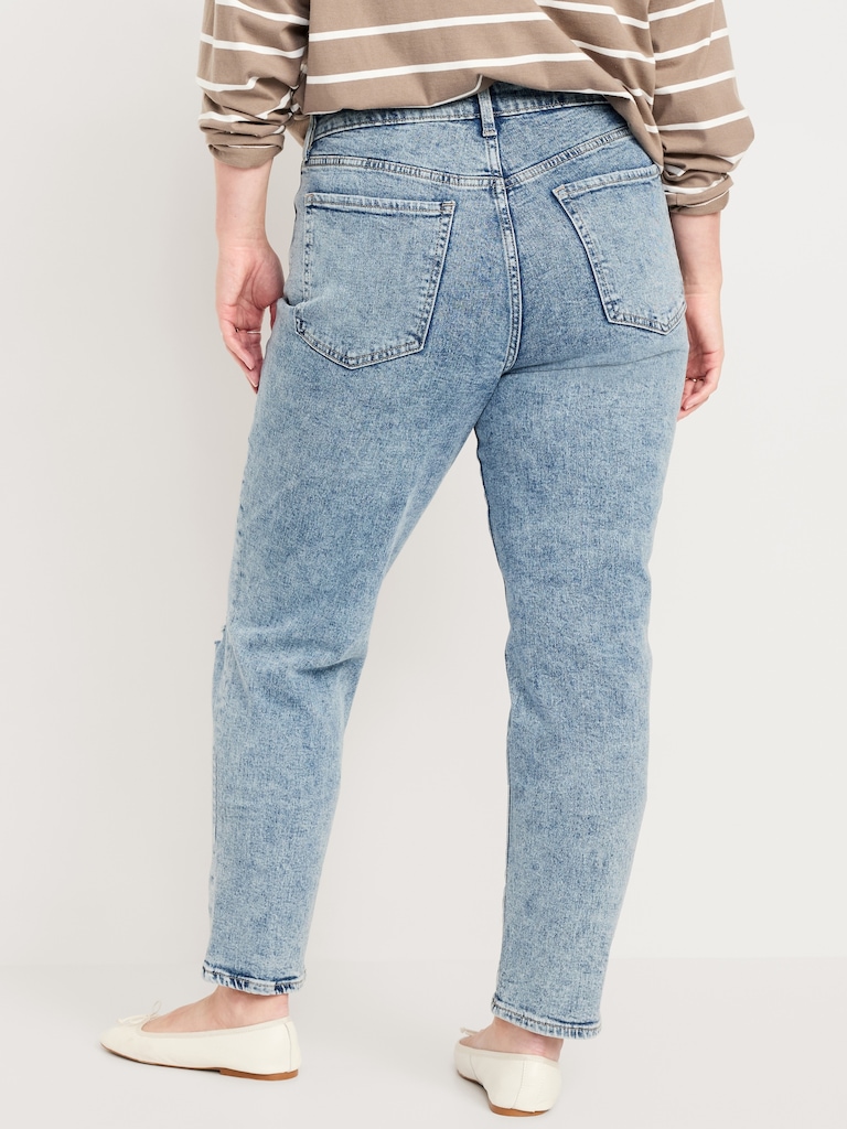 High-Waisted OG Straight Ankle Jeans