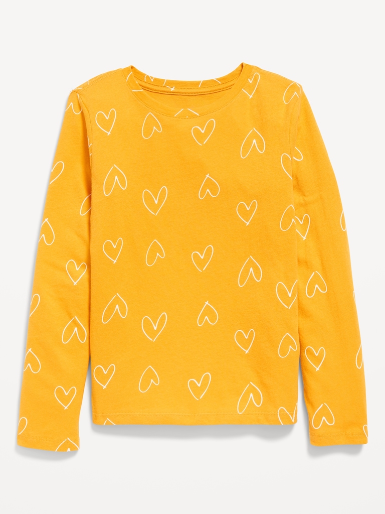 Softest Printed Long-Sleeve T-Shirt for Girls