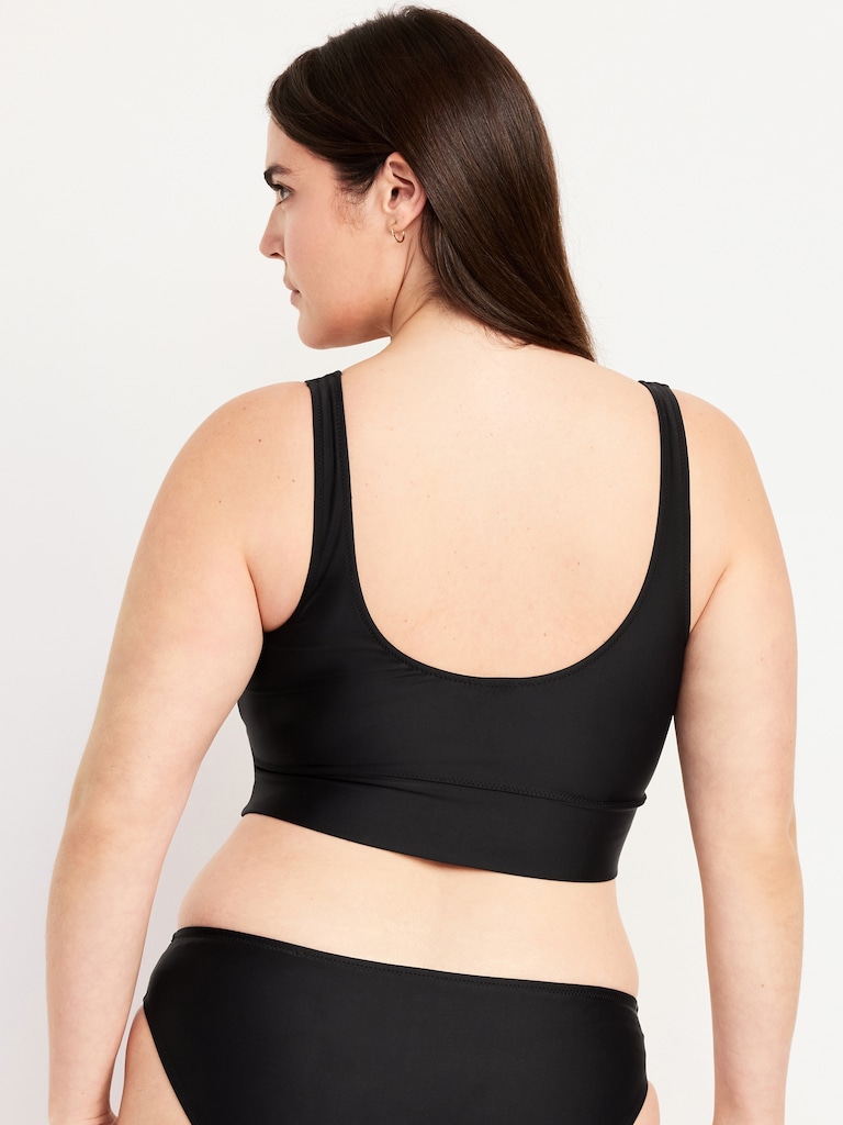 Matte Longline Swim Top