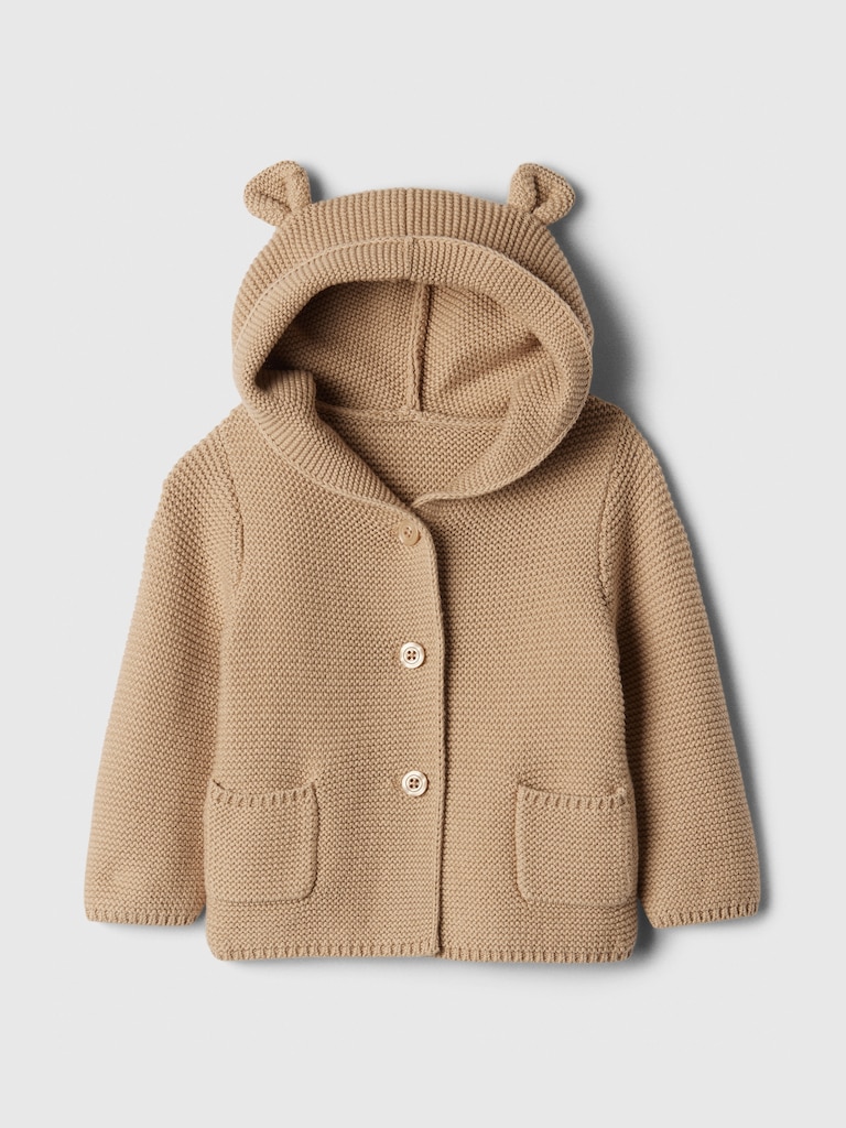 Baby Bear Garter Cardigan