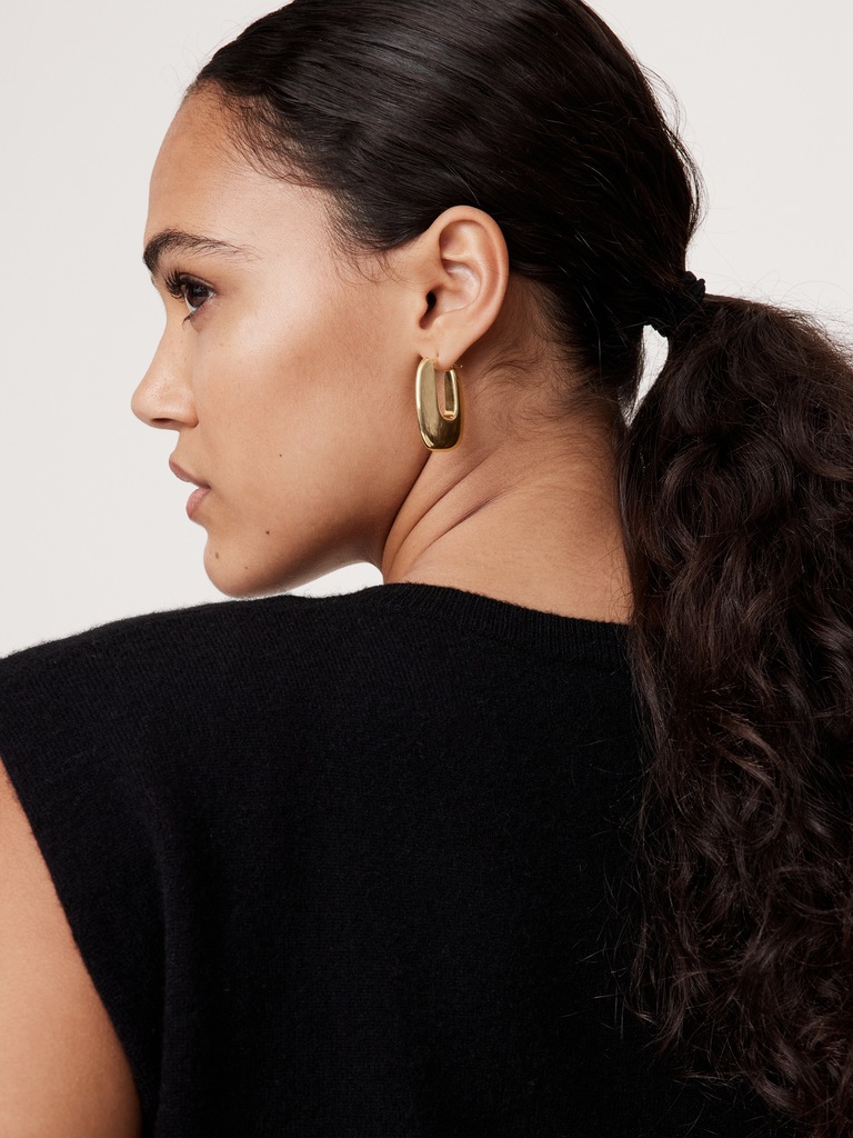 Ravena U-Profile Earrings by Aureus + Argent