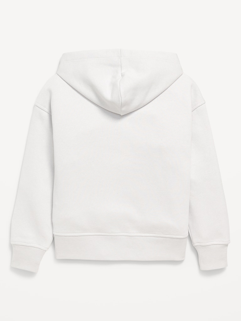 Vintage Oversized Canada Logo-Graphic Hoodie for Girls