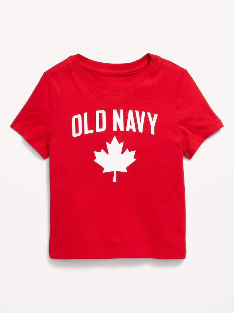 Unisex Short-Sleeve Canada Logo-Graphic T-Shirt for Toddler