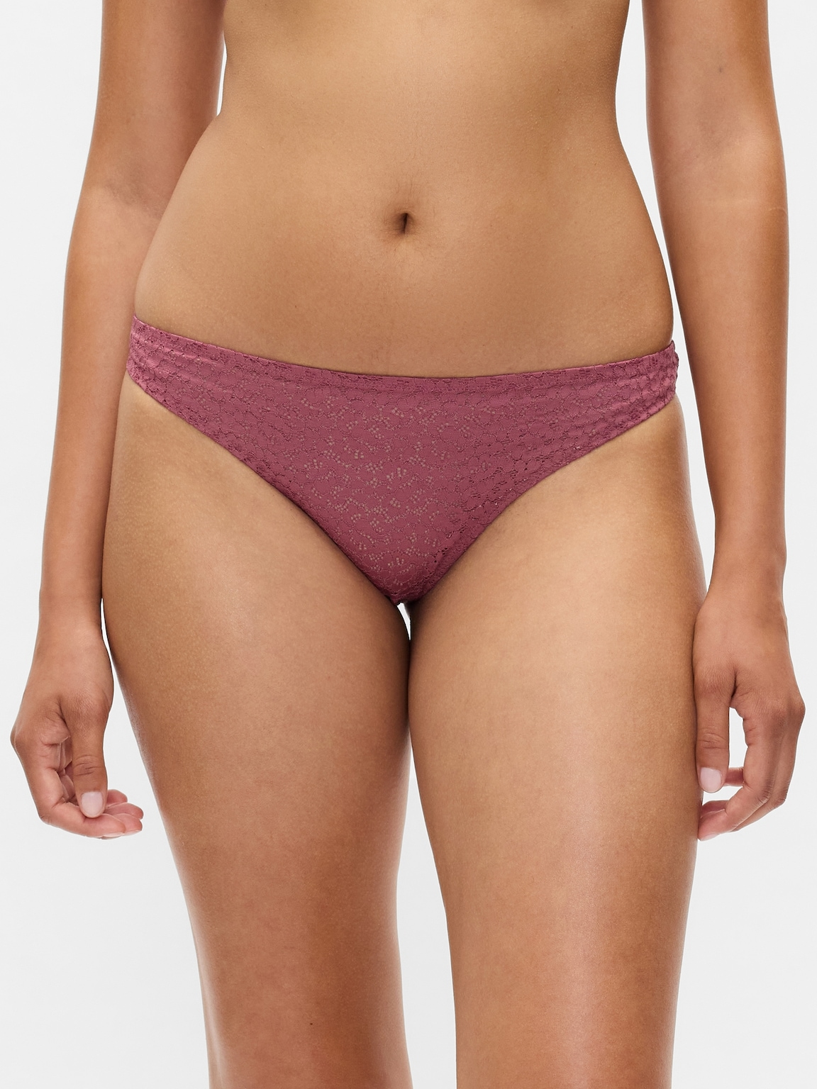 V-Neck Hardware One-Piece Swimsuit