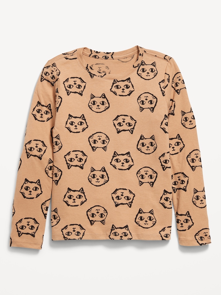Softest Printed Long-Sleeve T-Shirt for Girls