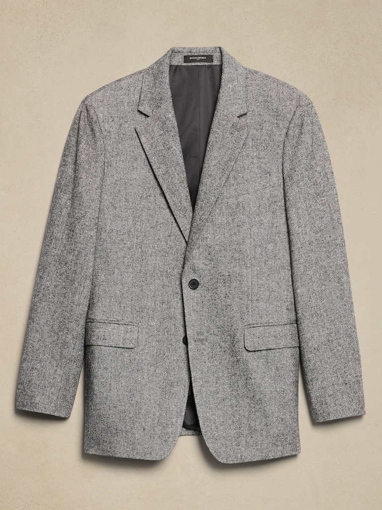Tailored-Fit Donegal Suit Jacket