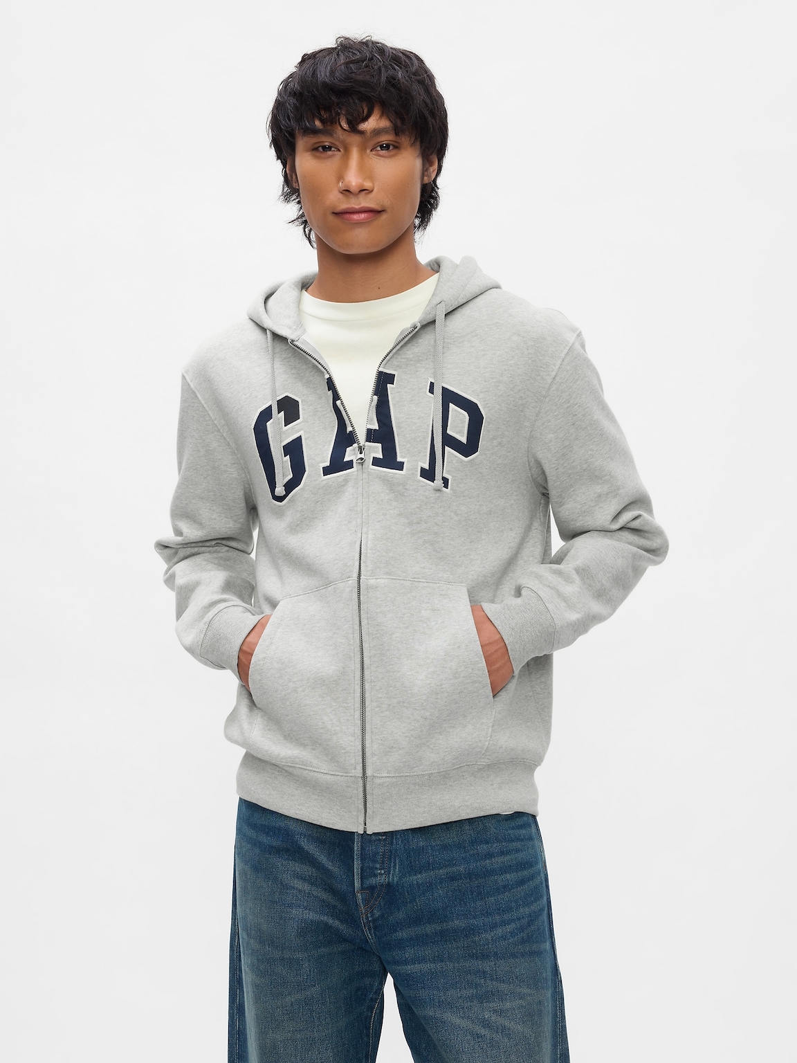 Adult VintageSoft Arch Logo Full-Zip Hoodie