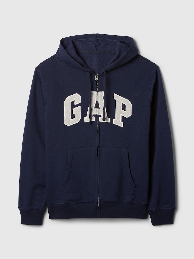 Relaxed Gap Logo Zip Hoodie
