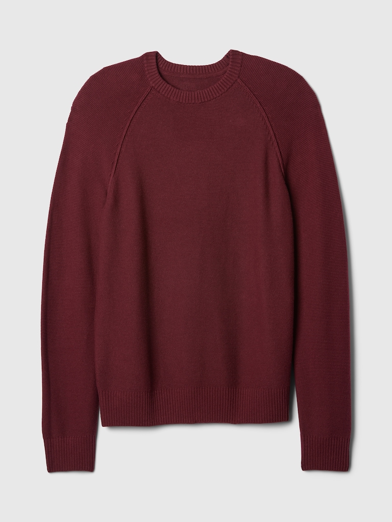 Garter Crewneck Sweater