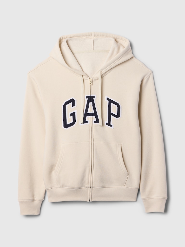 Relaxed Gap Logo Zip Hoodie