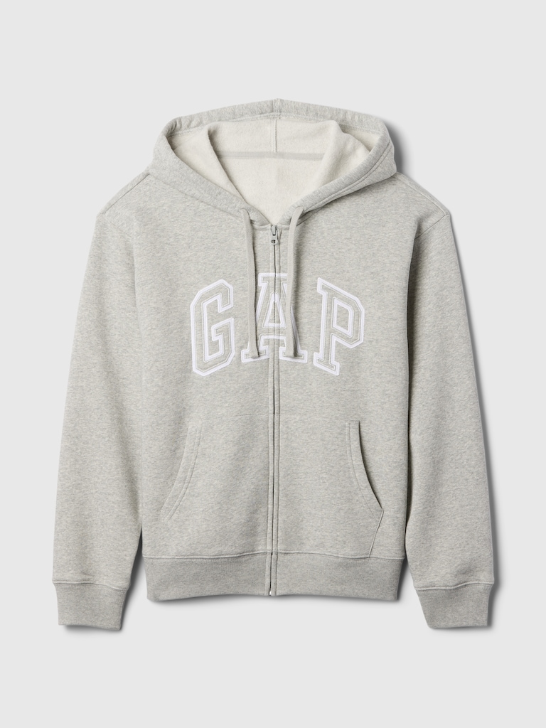 Relaxed Gap Logo Zip Hoodie