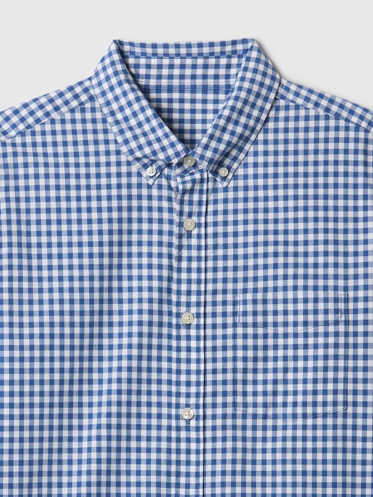 Stretch Poplin Shirt in Standard Fit