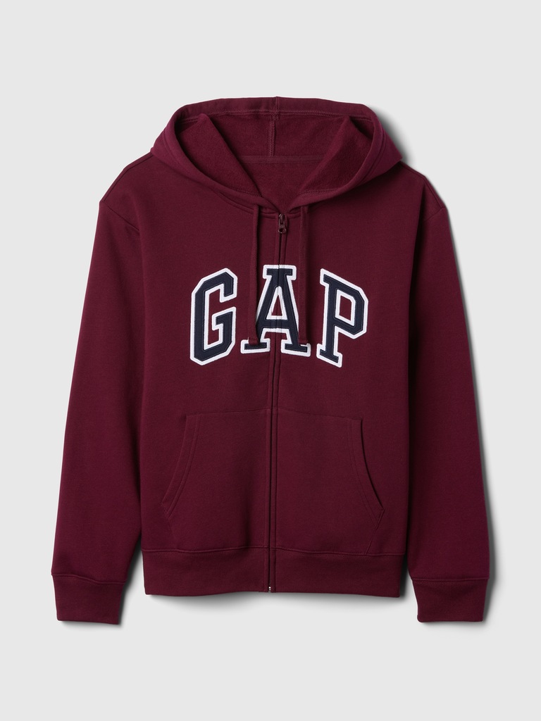 Relaxed Gap Logo Zip Hoodie