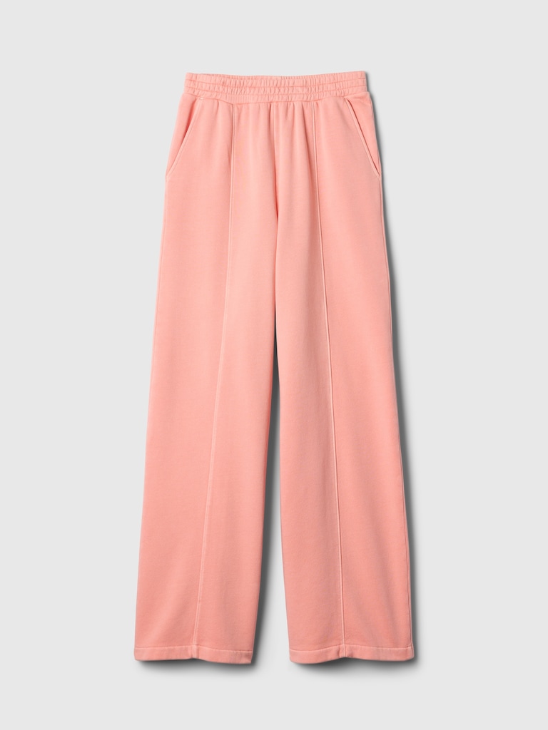 Seamed Wide-Leg Pants