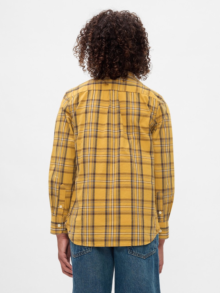 Kids Organic Cotton Poplin Shirt