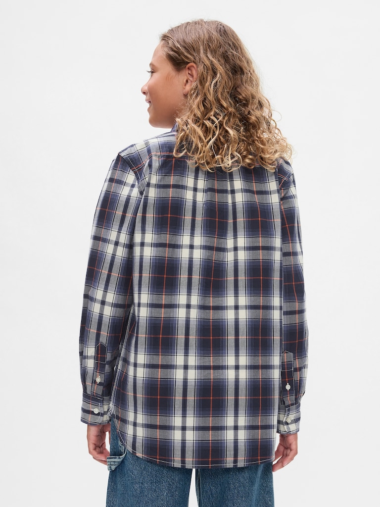 Kids Organic Cotton Poplin Shirt