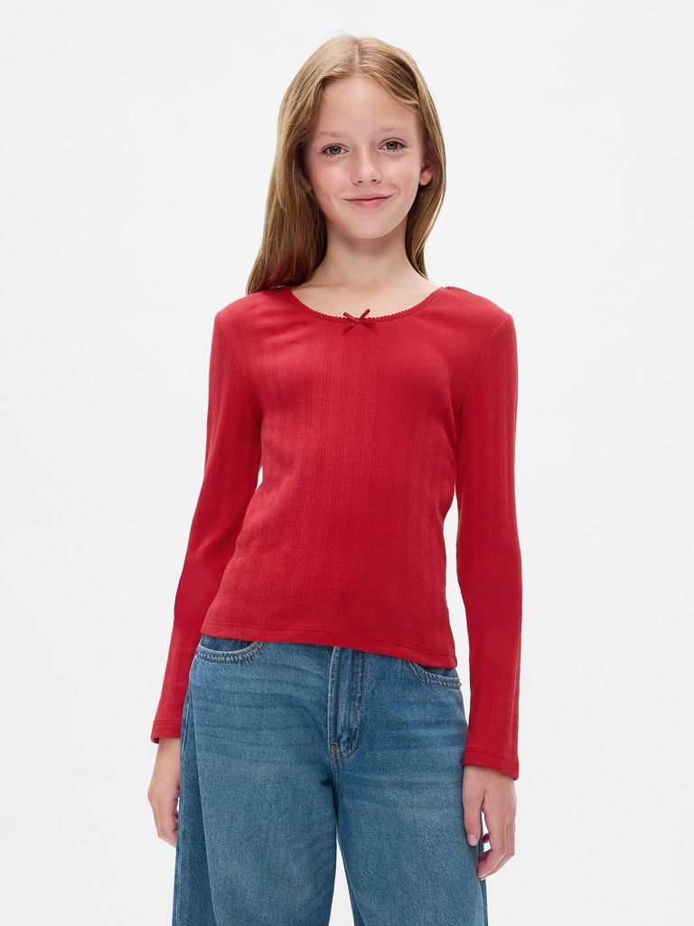 Kids Pointelle T-Shirt