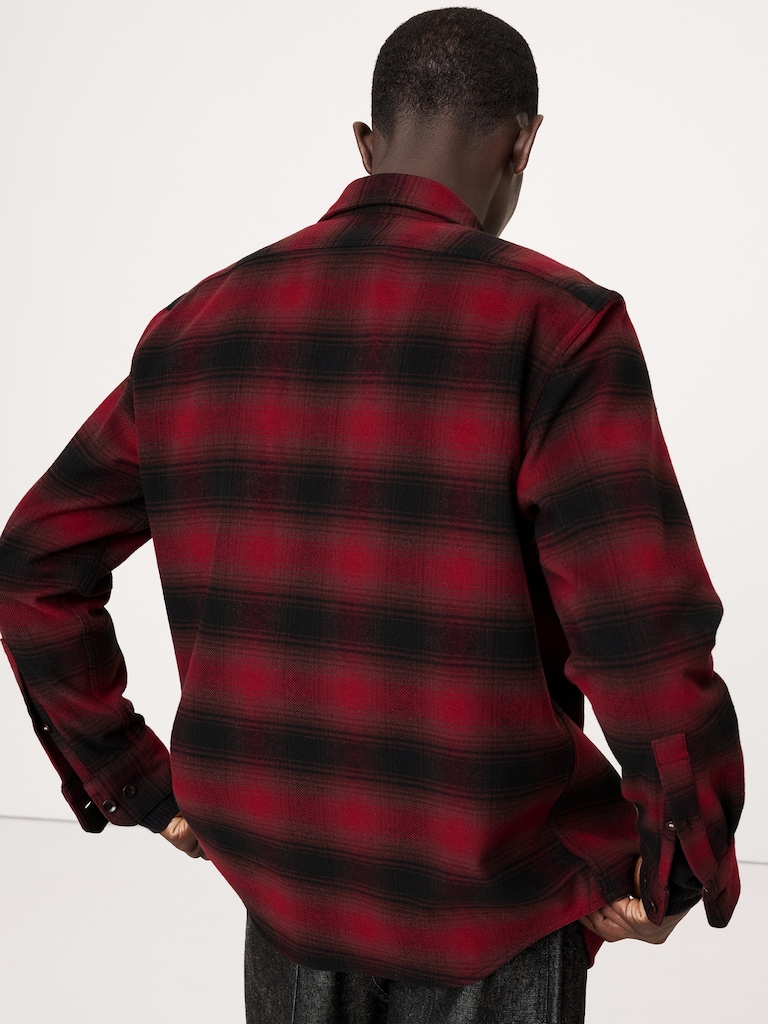 Standard-Fit Heavyweight Flannel Overshirt