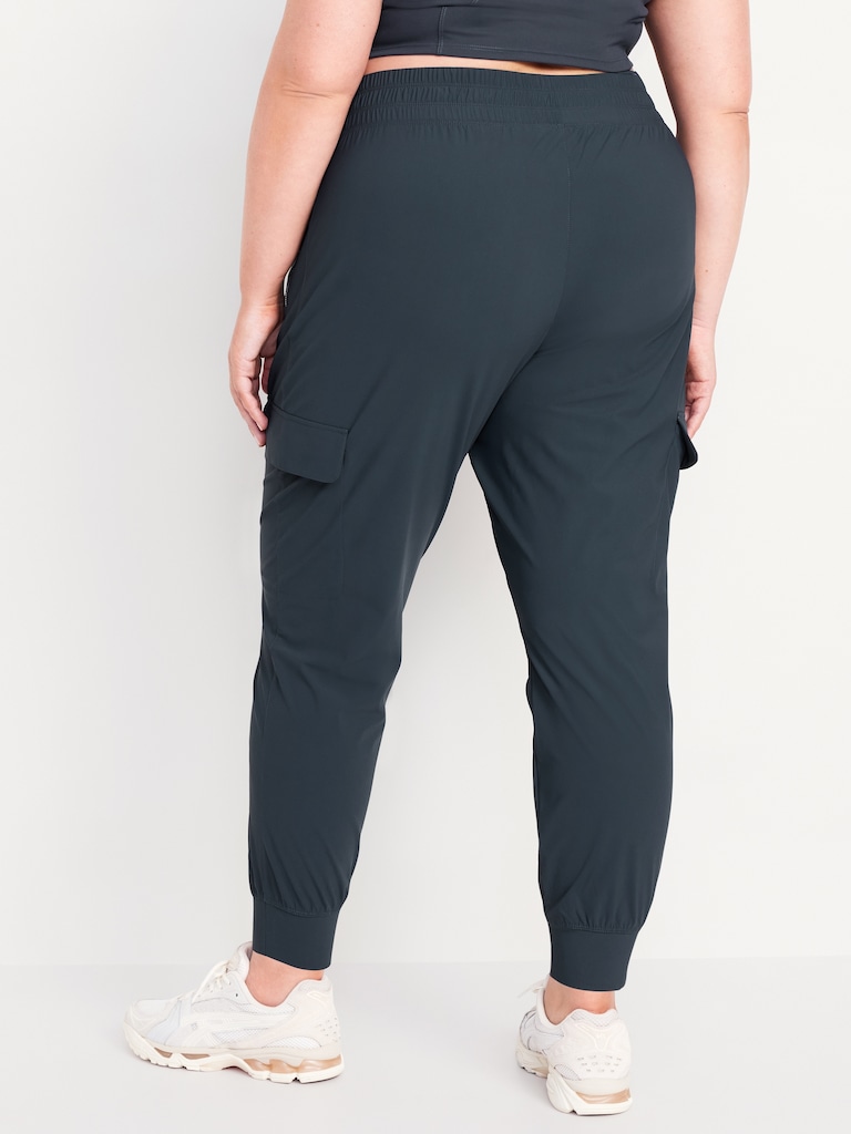 High-Waisted SleekTech Cargo Joggers
