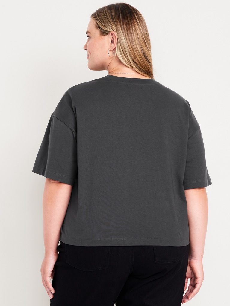 Oversized Crew-Neck Embellished T-Shirt