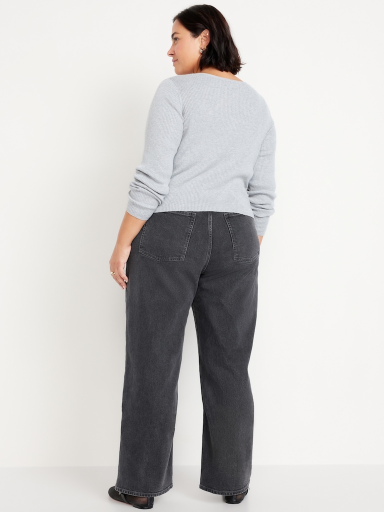 Extra High-Waisted Wide-Leg Jeans