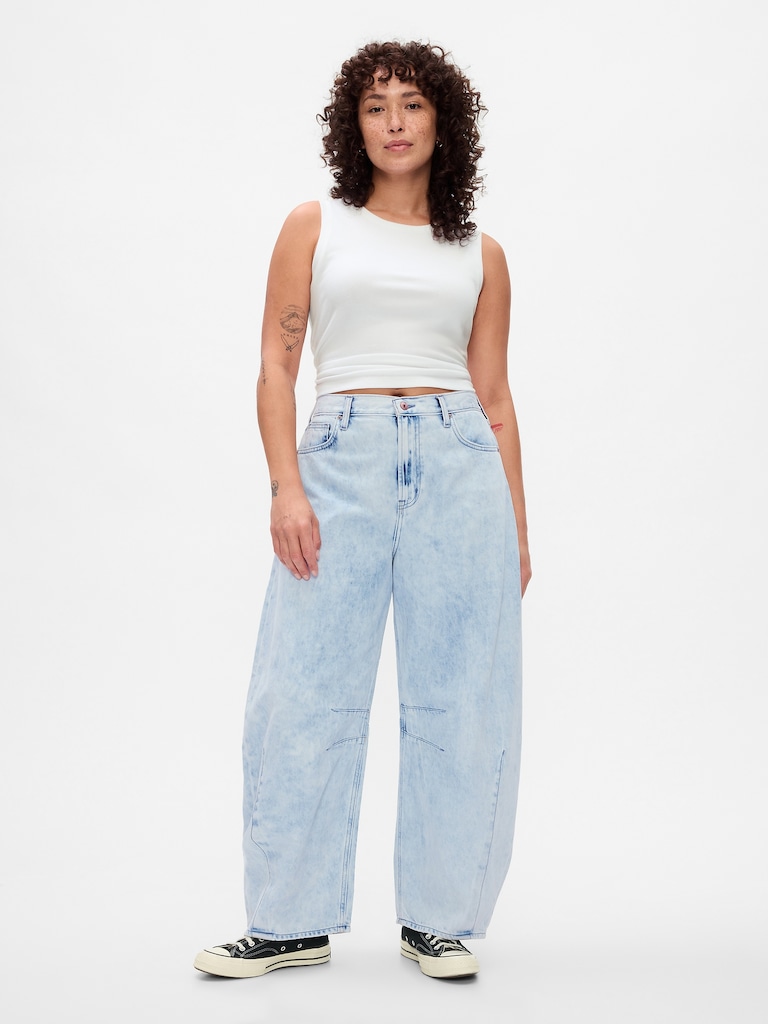 High Rise Horseshoe Jeans