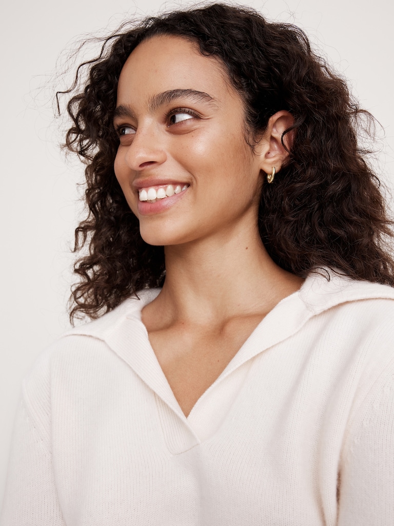 Ravena Oval Huggie Hoop Earrings Set Of 3 by Aureus + Argent