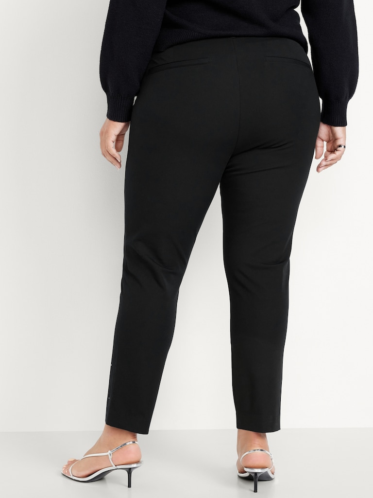 High-Waisted Pixie Skinny Embellished Ankle Pants