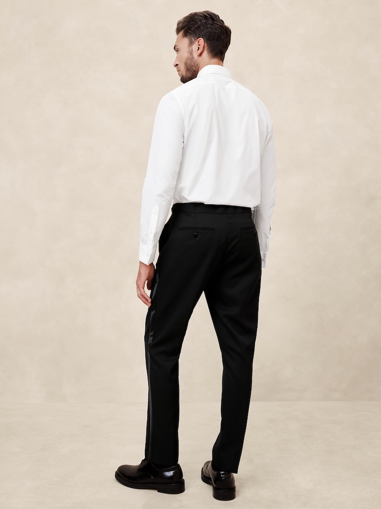 Tailored-Fit Luxe Tuxedo Suit Trouser