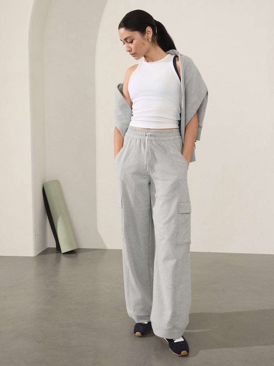 Retroterry High Rise Wide Leg Cargo Pant