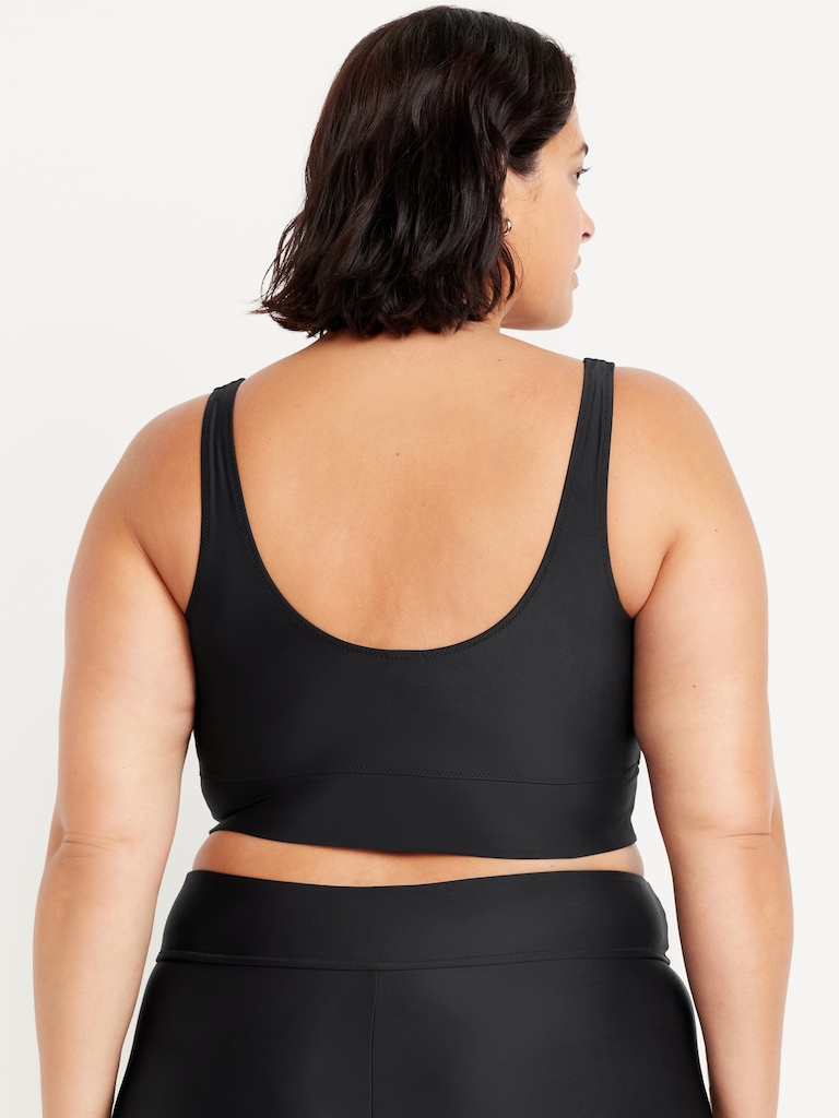 Matte Longline Swim Top