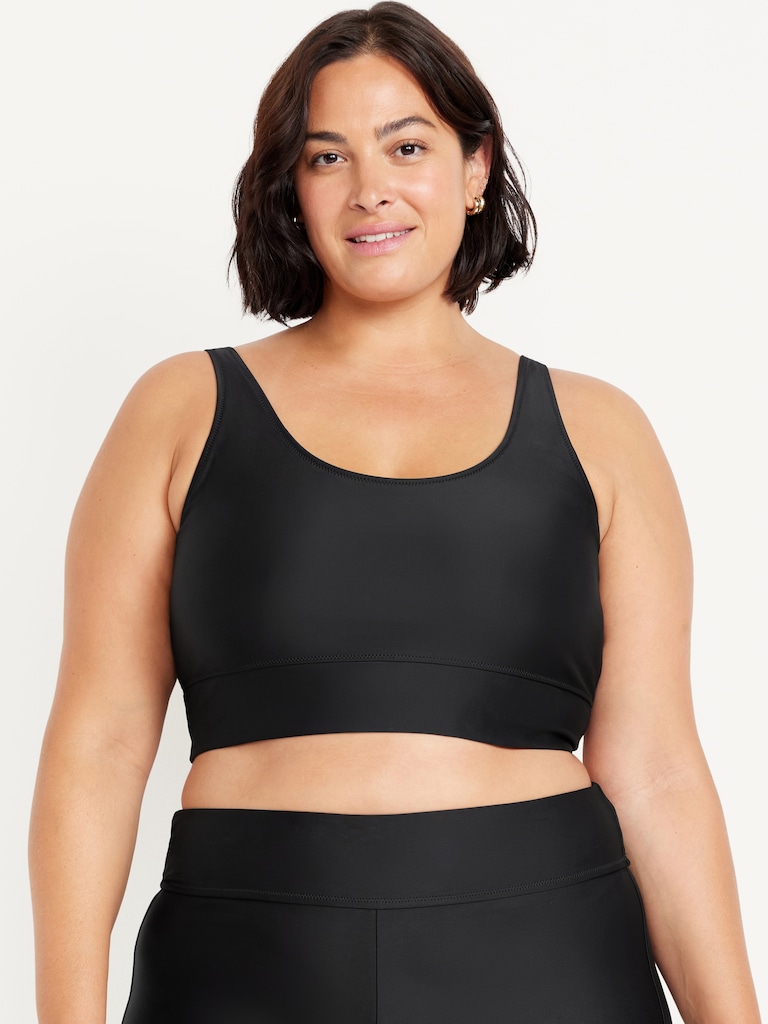 Matte Longline Swim Top