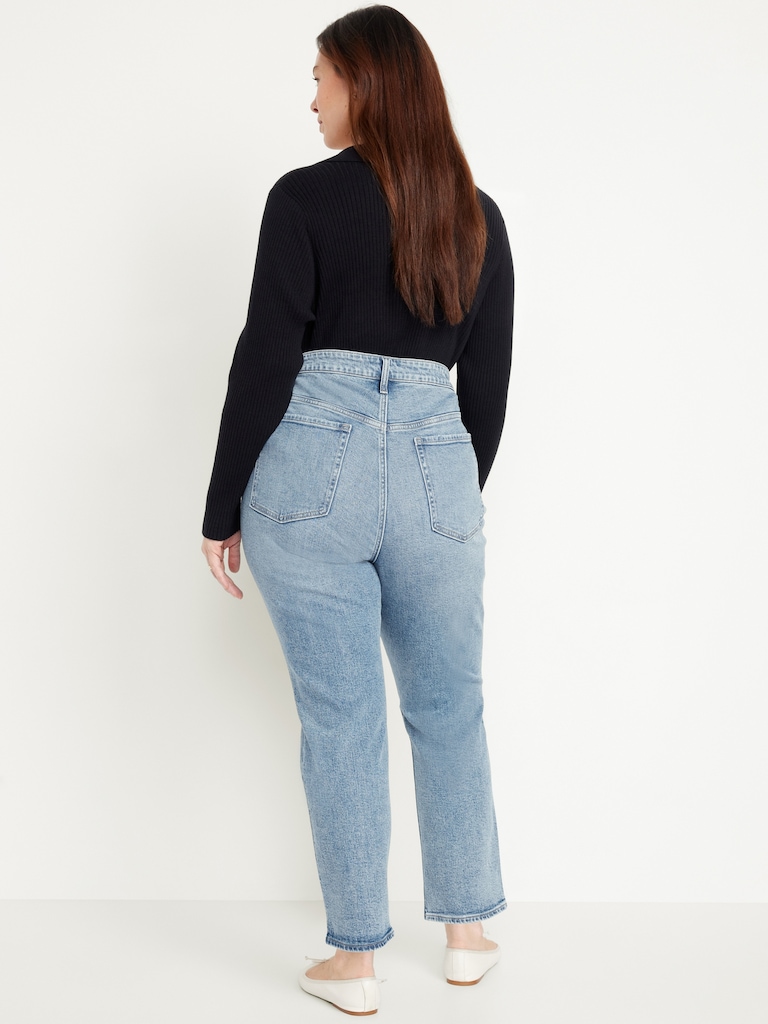Curvy High-Waisted OG Straight Ankle Jeans
