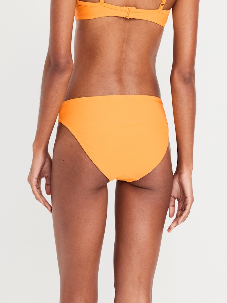Mid-Rise Bikini Swim Bottoms