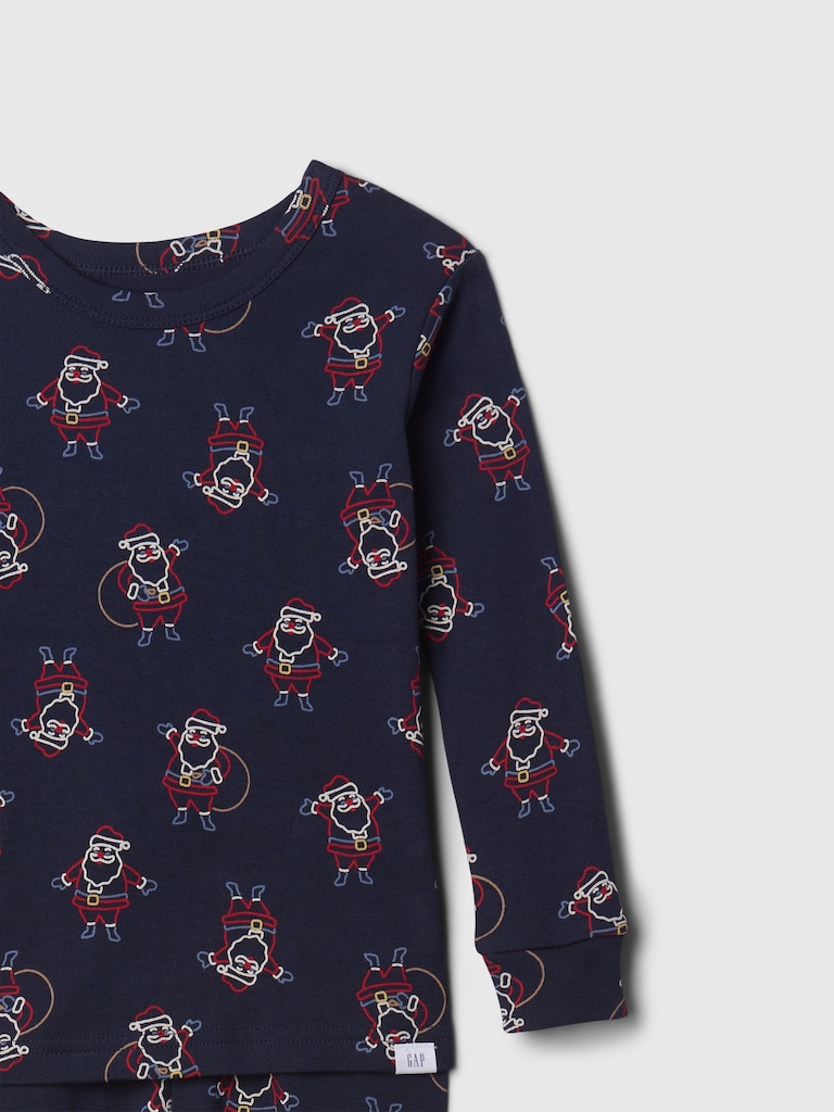 Baby & Toddler Organic Brushed Cotton Holiday PJ Set