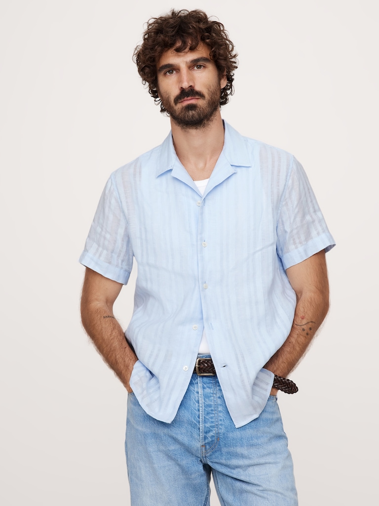 Linen-Cotton Resort Shirt