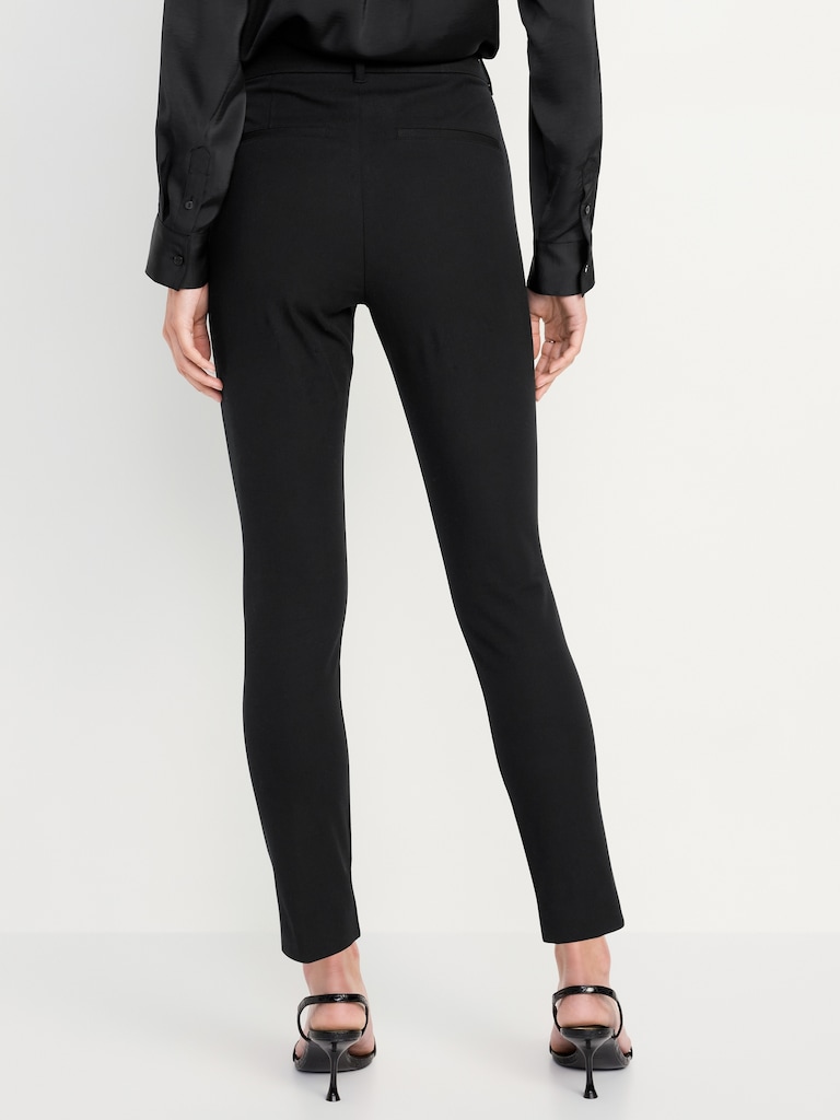 High-Waisted Pixie Skinny Embellished Ankle Pants