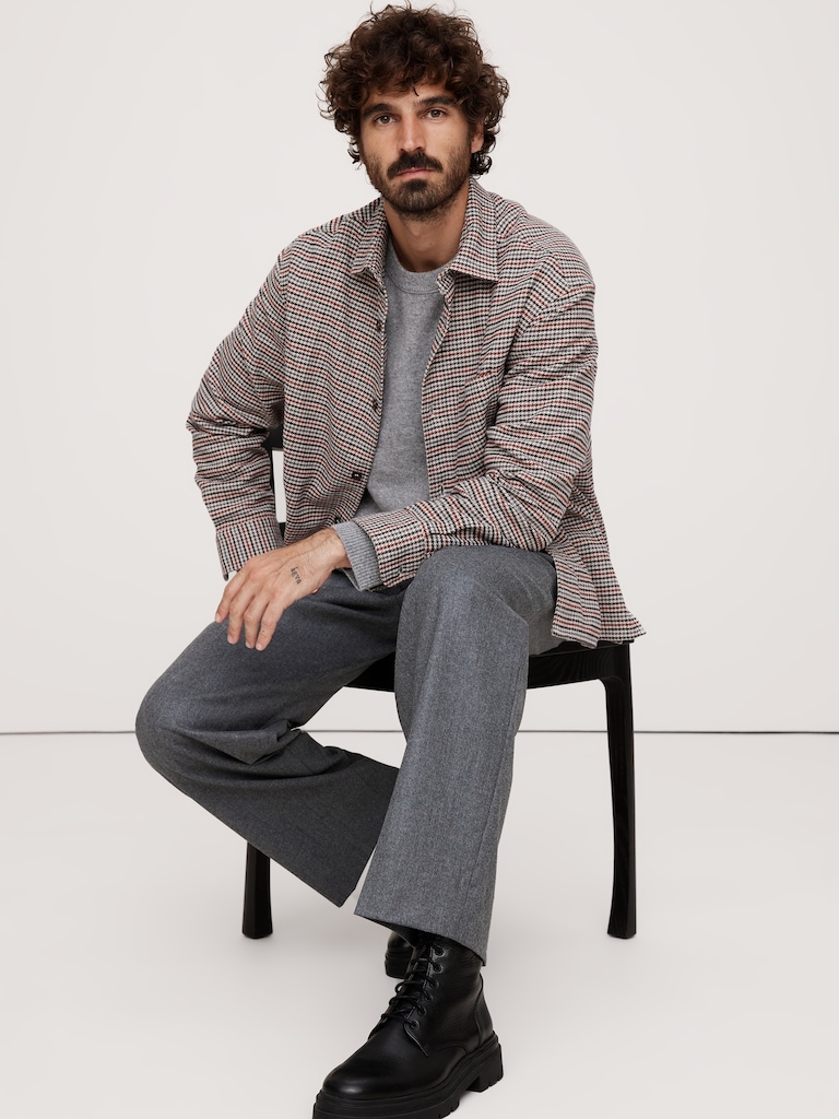 Relaxed-Fit Flannel Overshirt