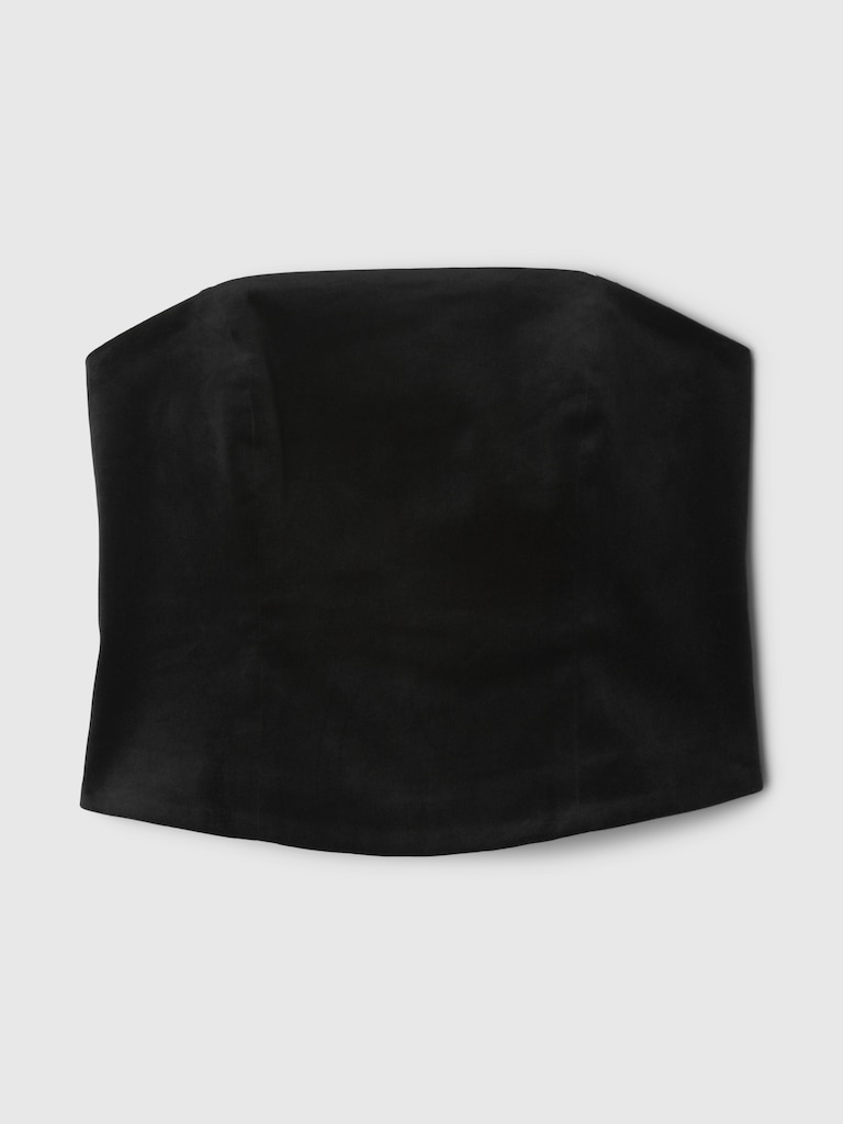 Velvet Crop Tube Top