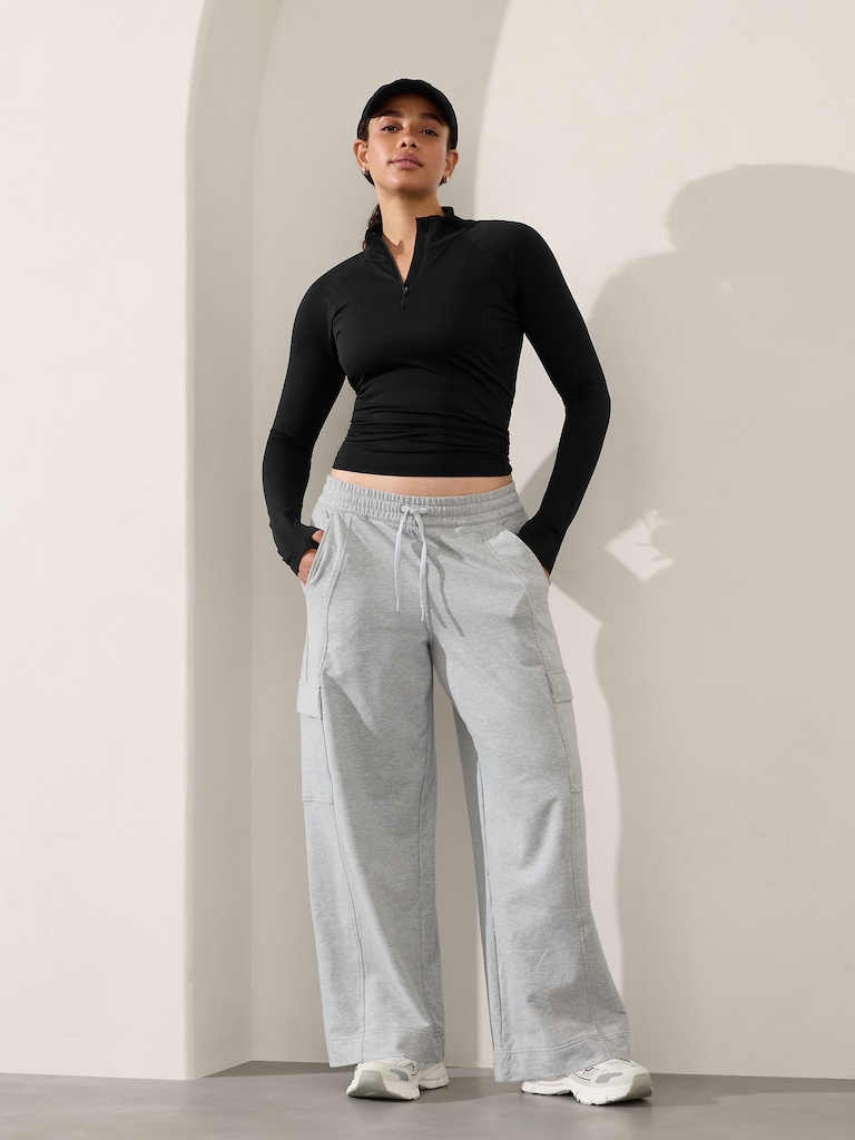 Retroterry High Rise Wide Leg Cargo Pant