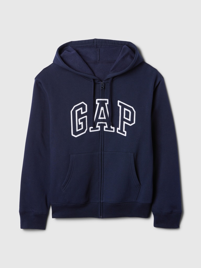 Relaxed Gap Logo Zip Hoodie