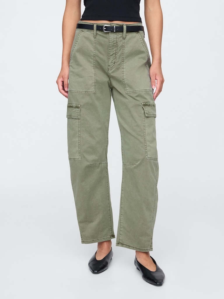 High Rise Barrel Cargo Khakis