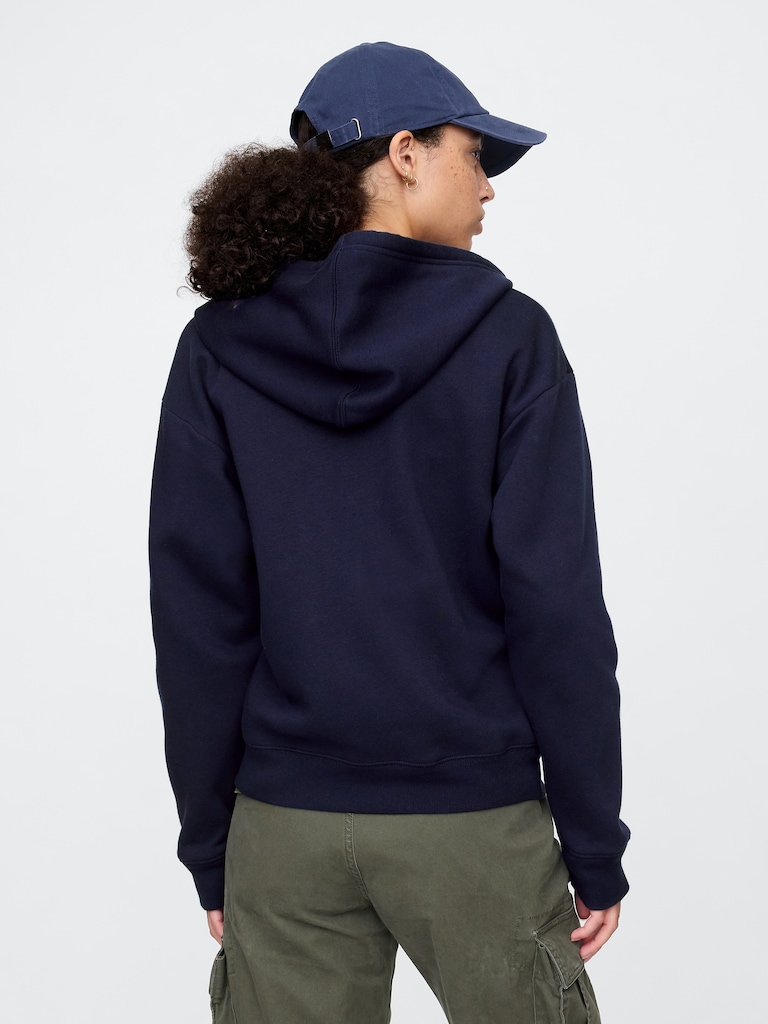 Relaxed Gap Logo Zip Hoodie