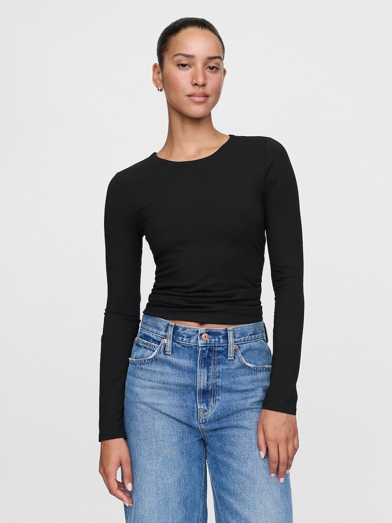 Modern Compact Jersey Crop T-Shirt