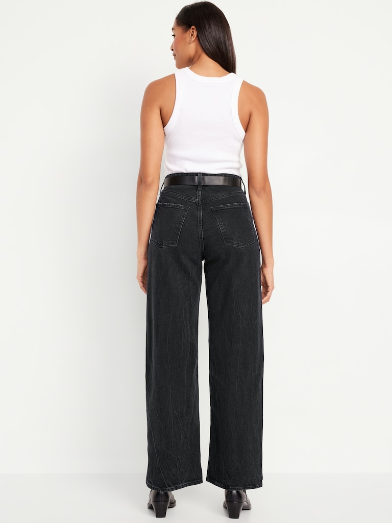 Curvy Extra High-Waisted Wide-Leg Jeans