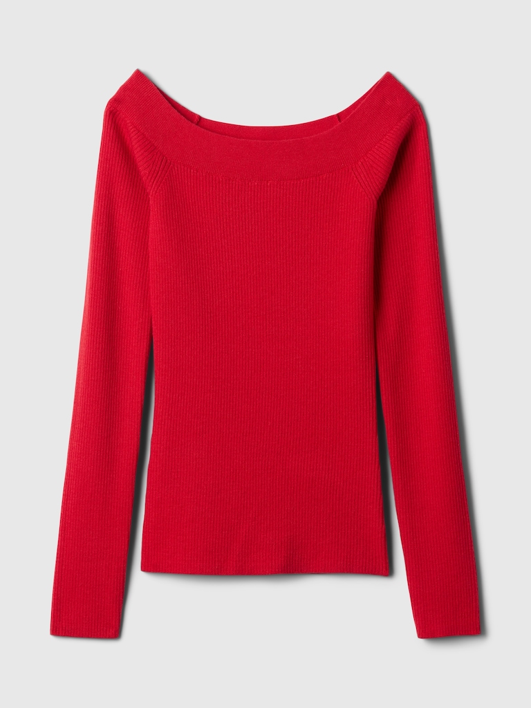 Off-Shoulder Sweater Top