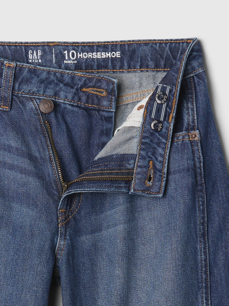 Kids High Rise Horseshoe Jeans