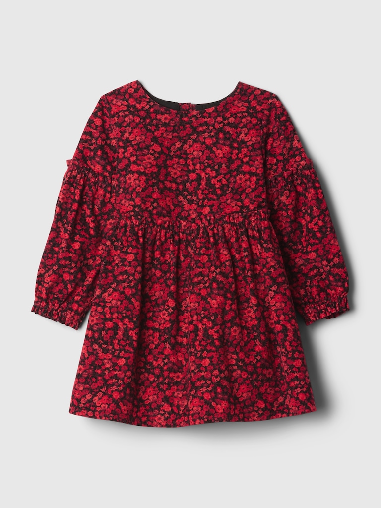 Baby & Toddler Ruffle Corduroy Dress