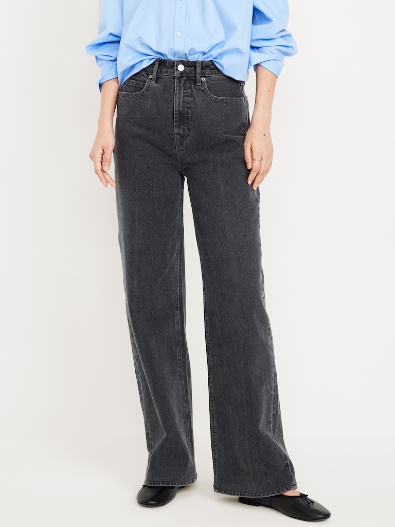 Extra High-Waisted Wide-Leg Jeans